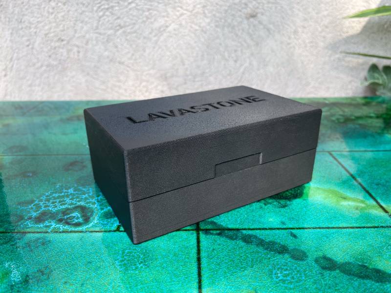 LAVA BOX,  BOITE ÉCHANTILLONNAGE POUR PIERRE DE LAVE ÉMAILLÉE