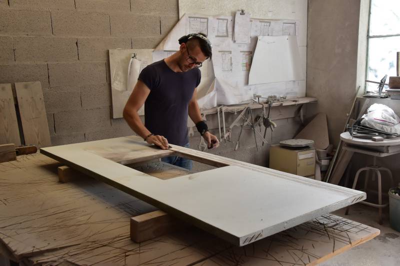 Bruno Garcia au façonnage à Toulon