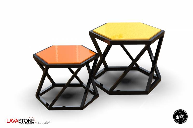Duo tables hexagonales coffee table