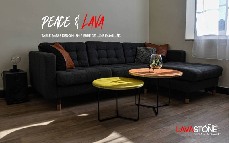 Duo tables gigogne Peace and Lava