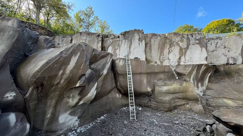 Carrière de lave à Volvic