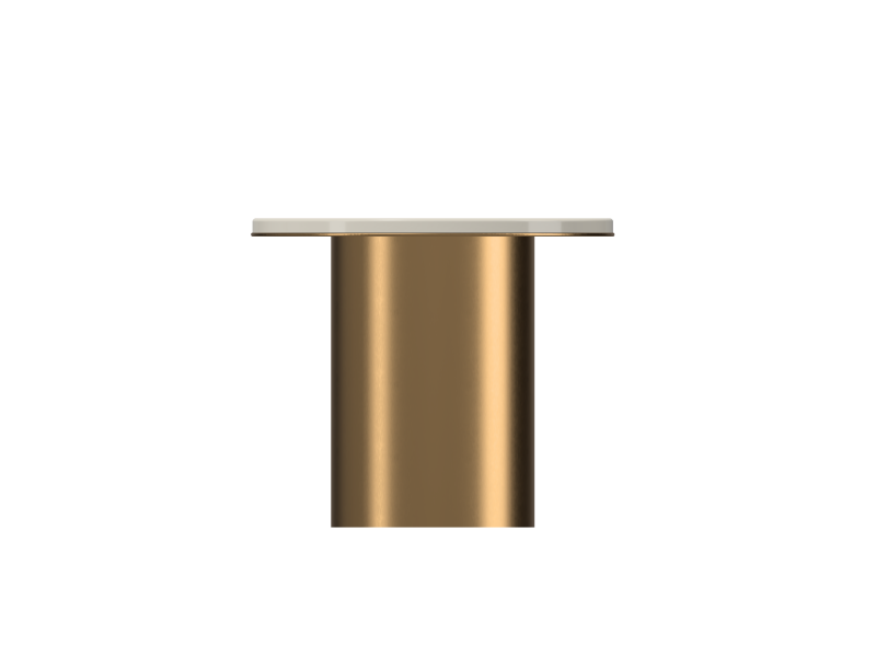 Table basse Ginka en pierre de lave émaillée