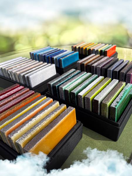 LAVA BOX boite de conditionnement pour échantillons en pierre de lave émaillée