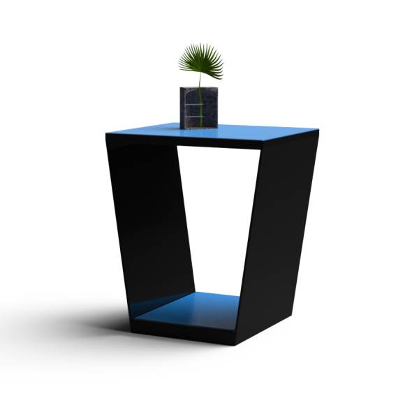 Modèle table basse, en pierre de lave émaillée 