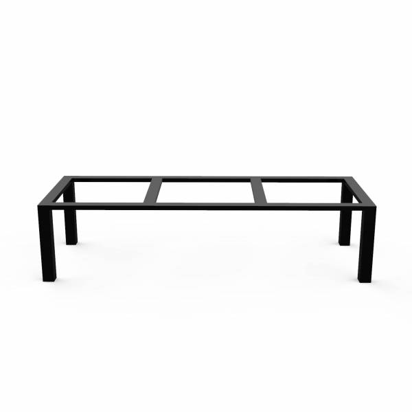 pied en métal droit pour table en lave émaillée