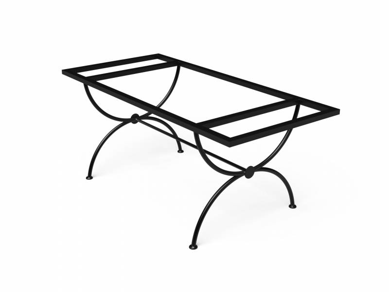 Pied de table type Tonneau pour table en lave émaillée