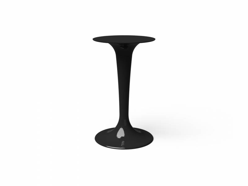 pied de table Tulipe rond noir