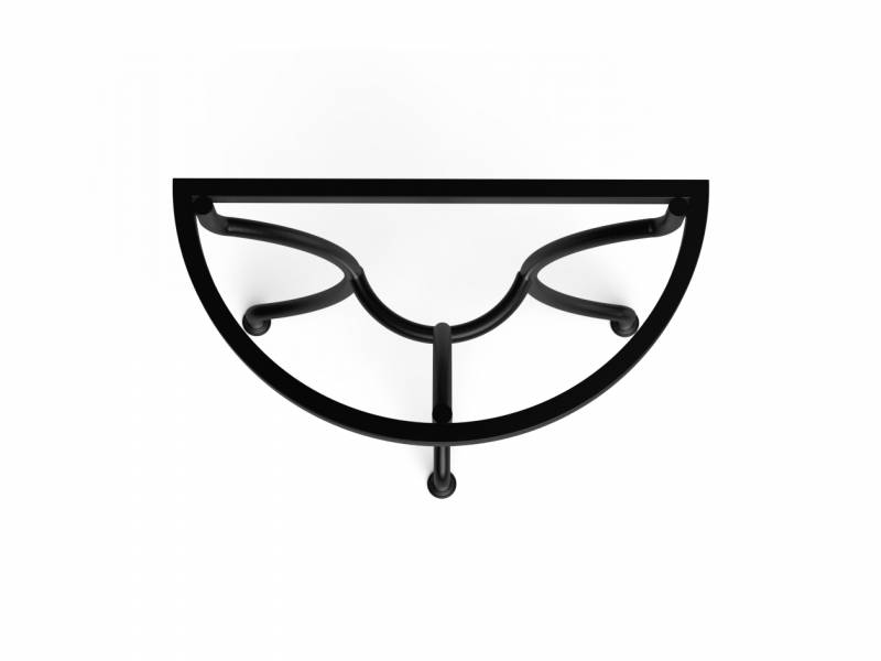 console en pierre de lave émaillée