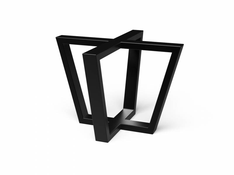 pied métal central Diams pour table en lave émaillée