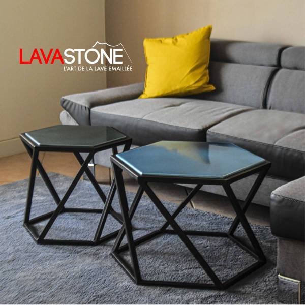 Duo Hexa Lava tables basses