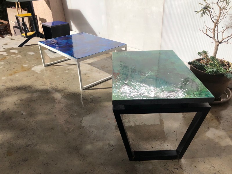 Mobilier haut de gamme MELI MELO, table basse enchassée et unique à Bordeaux