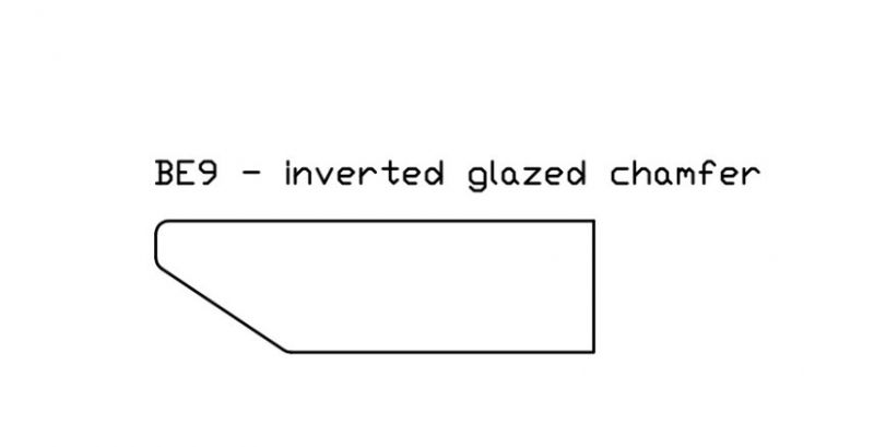 bord biseau face en lave émaillée