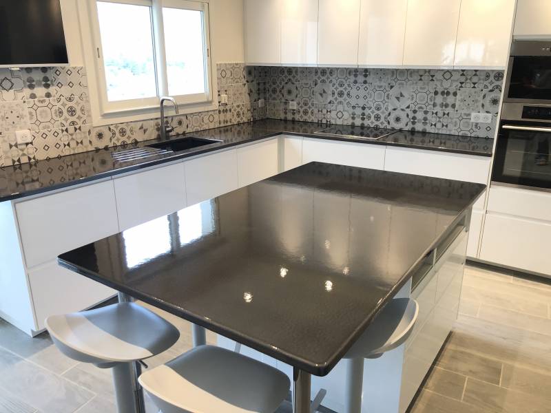 plan de travail couleur Ardoise