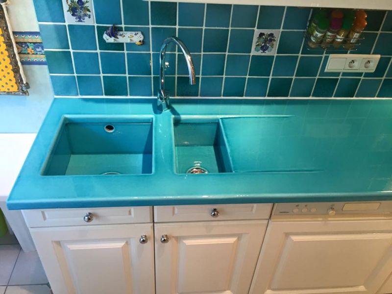 évier en lave émaillée
