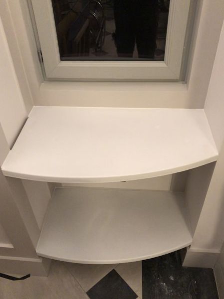 Étagères lave blanc Calisson