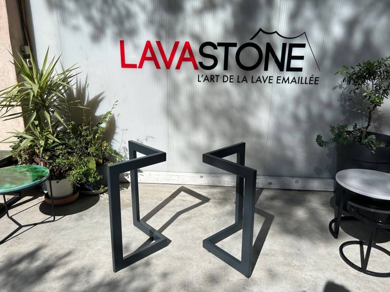 pied de table Twins modèle tréteaux en métal 