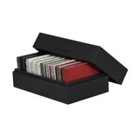 Boite de conditionnement pour échantillon en pierre de lave émaillée