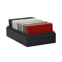 Boite de conditionnement pour échantillon en pierre de lave émaillée