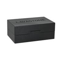 Boite de conditionnement pour échantillon en pierre de lave émaillée